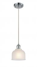 Innovations Lighting 516-1P-PC-G411 - Dayton - 1 Light - 6 inch - Polished Chrome - Cord hung - Mini Pendant