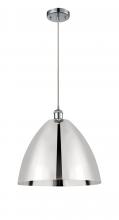 Innovations Lighting 516-1P-PC-MBD-16-PC-LED - Bristol - 1 Light - 16 inch - Polished Chrome - Cord hung - Mini Pendant