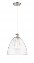 Innovations Lighting 516-1P-SN-GBD-122 - Bristol - 1 Light - 12 inch - Brushed Satin Nickel - Cord hung - Mini Pendant