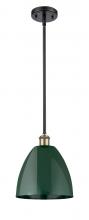 Innovations Lighting 516-1S-BAB-MBD-9-GR-LED - Plymouth - 1 Light - 9 inch - Black Antique Brass - Pendant