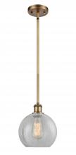 Innovations Lighting 516-1S-BB-G125-LED - Athens - 1 Light - 8 inch - Brushed Brass - Mini Pendant