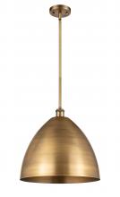 Innovations Lighting 516-1S-BB-MBD-16-BB - Bristol - 1 Light - 16 inch - Brushed Brass - Pendant