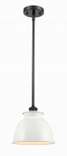 Innovations Lighting 516-1S-BK-M14-W - Adirondack - 1 Light - 8 inch - Matte Black - Mini Pendant