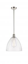 Innovations Lighting 516-1S-PN-GBD-124 - Bristol - 1 Light - 12 inch - Polished Nickel - Mini Pendant