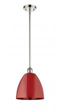 Innovations Lighting 516-1S-PN-MBD-9-RD-LED - Plymouth - 1 Light - 9 inch - Polished Nickel - Pendant