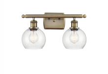 Innovations Lighting 516-2W-AB-G124-6-LED - Athens - 2 Light - 16 inch - Antique Brass - Bath Vanity Light