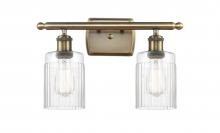  516-2W-AB-G342 - Hadley - 2 Light - 15 inch - Antique Brass - Bath Vanity Light