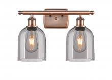 Innovations Lighting 516-2W-AC-G558-6SM - Bella - 2 Light - 16 inch - Antique Copper - Bath Vanity Light