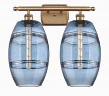 Innovations Lighting 516-2W-BB-G557-8BL - Vaz - 2 Light - 18 inch - Brushed Brass - Bath Vanity Light