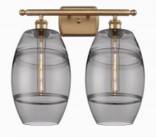 Innovations Lighting 516-2W-BB-G557-8SM - Vaz - 2 Light - 18 inch - Brushed Brass - Bath Vanity Light