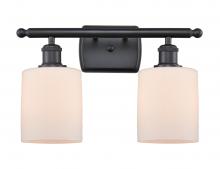 Innovations Lighting 516-2W-BK-G111 - Cobbleskill - 2 Light - 15 inch - Matte Black - Bath Vanity Light