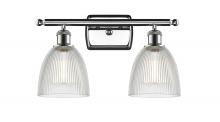 Innovations Lighting 516-2W-PC-G382-LED - Castile - 2 Light - 16 inch - Polished Chrome - Bath Vanity Light