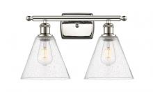 Innovations Lighting 516-2W-PN-GBC-84 - Berkshire - 2 Light - 18 inch - Polished Nickel - Bath Vanity Light