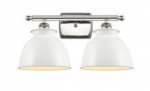 Innovations Lighting 516-2W-PN-M14-W - Adirondack - 2 Light - 18 inch - Polished Nickel - Bath Vanity Light