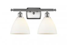 Innovations Lighting 516-2W-SN-GBD-751 - Bristol - 2 Light - 18 inch - Brushed Satin Nickel - Bath Vanity Light