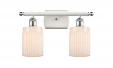 Innovations Lighting 516-2W-WPC-G341 - Hadley - 2 Light - 15 inch - White Polished Chrome - Bath Vanity Light