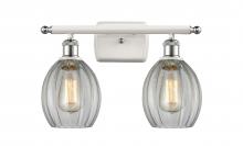 Innovations Lighting 516-2W-WPC-G82 - Eaton - 2 Light - 16 inch - White Polished Chrome - Bath Vanity Light