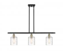 Innovations Lighting 516-3I-BAB-G1113 - Cobbleskill - 3 Light - 36 inch - Black Antique Brass - Cord hung - Island Light