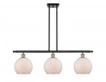 Innovations Lighting 516-3I-BAB-G121-8CSN - Farmhouse Chicken Wire - 3 Light - 36 inch - Black Antique Brass - Cord hung - Island Light