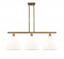 Innovations Lighting 516-3I-BB-GBC-121-LED - Berkshire - 3 Light - 39 inch - Brushed Brass - Cord hung - Island Light