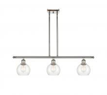 Innovations Lighting 516-3I-PN-G122-6 - Athens - 3 Light - 36 inch - Polished Nickel - Cord hung - Island Light