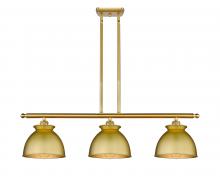 Innovations Lighting 516-3I-SG-M14-SG - Adirondack - 3 Light - 36 inch - Satin Gold - Cord hung - Island Light