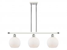 Innovations Lighting 516-3I-WPC-G121-8-LED - Athens - 3 Light - 36 inch - White Polished Chrome - Cord hung - Island Light