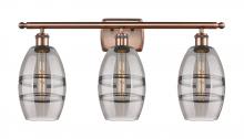 Innovations Lighting 516-3W-AC-G557-6SM - Vaz - 3 Light - 26 inch - Antique Copper - Bath Vanity Light