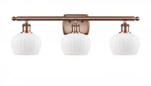 Innovations Lighting 516-3W-AC-G91 - Fenton - 3 Light - 27 inch - Antique Copper - Bath Vanity Light