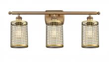 Innovations Lighting 516-3W-BB-M18-BB - Nestbrook - 3 Light - 25 inch - Brushed Brass - Bath Vanity Light