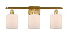 Innovations Lighting 516-3W-SG-G111 - Cobbleskill - 3 Light - 25 inch - Satin Gold - Bath Vanity Light