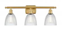 Innovations Lighting 516-3W-SG-G382 - Castile - 3 Light - 26 inch - Satin Gold - Bath Vanity Light