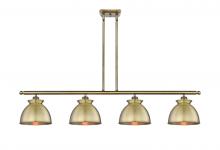 Innovations Lighting 516-4I-AB-M14-AB - Adirondack - 4 Light - 48 inch - Antique Brass - Cord hung - Island Light