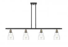 Innovations Lighting 516-4I-BAB-G394 - Ellery - 4 Light - 48 inch - Black Antique Brass - Cord hung - Island Light