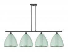 Innovations Lighting 516-4I-BK-MBD-12-SF-LED - Plymouth - 4 Light - 50 inch - Matte Black - Cord hung - Island Light