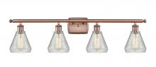 Innovations Lighting 516-4W-AC-G275-LED - Conesus - 4 Light - 36 inch - Antique Copper - Bath Vanity Light