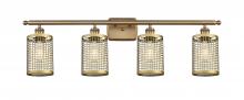 Innovations Lighting 516-4W-BB-M18-BB - Nestbrook - 4 Light - 35 inch - Brushed Brass - Bath Vanity Light