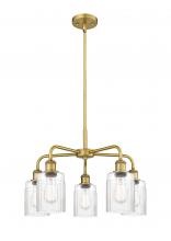 Innovations Lighting 516-5CR-BB-G342 - Hadley - 5 Light - 23 inch - Brushed Brass - Chandelier