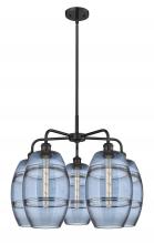 Innovations Lighting 516-5CR-BK-G557-8BL - Vaz - 5 Light - 26 inch - Matte Black - Chandelier