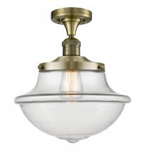 Innovations Lighting 517-1CH-AB-G542-LED - Oxford - 1 Light - 12 inch - Antique Brass - Semi-Flush Mount