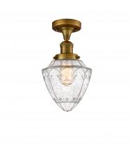 Innovations Lighting 517-1CH-BB-G664-7 - Bullet - 1 Light - 7 inch - Brushed Brass - Semi-Flush Mount