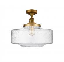 Innovations Lighting 517-1CH-BB-G694-16 - Bridgeton - 1 Light - 12 inch - Brushed Brass - Semi-Flush Mount