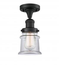 Innovations Lighting 517-1CH-BK-G182S - Canton - 1 Light - 6 inch - Matte Black - Semi-Flush Mount