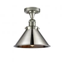 Innovations Lighting 517-1CH-PN-M10-PN-LED - Briarcliff - 1 Light - 10 inch - Polished Nickel - Semi-Flush Mount