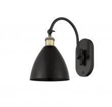 Innovations Lighting 518-1W-BAB-MBD-75-BK - Bristol - 1 Light - 8 inch - Black Antique Brass - Sconce