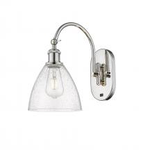 Innovations Lighting 518-1W-PN-GBD-754 - Bristol - 1 Light - 8 inch - Polished Nickel - Sconce