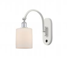 Innovations Lighting 518-1W-WPC-G111-LED - Cobbleskill - 1 Light - 5 inch - White Polished Chrome - Sconce