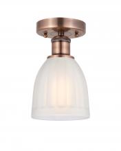 Innovations Lighting 616-1F-AC-G441 - Brookfield - 1 Light - 6 inch - Antique Copper - Semi-Flush Mount