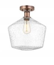 Innovations Lighting 616-1F-AC-G654-12 - Cindyrella - 1 Light - 12 inch - Antique Copper - Semi-Flush Mount