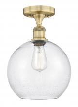 Innovations Lighting 616-1F-BB-G124-10 - Athens - 1 Light - 10 inch - Brushed Brass - Semi-Flush Mount